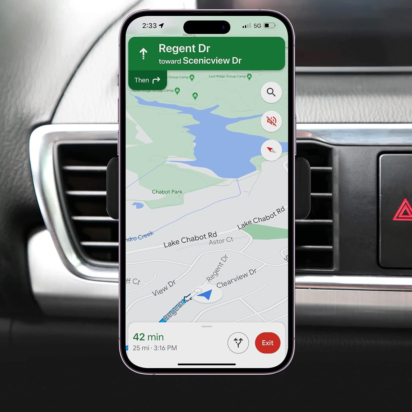 Kenu Airframe Ultra with Insta-Grip tech | Universal Smartphone Car Vent Mount Holder for All iPhone, Android, Pixel, Samsung, LG, Huawei, Xiaomi, Oppo, OnePlus, Black, Large to XL Phones