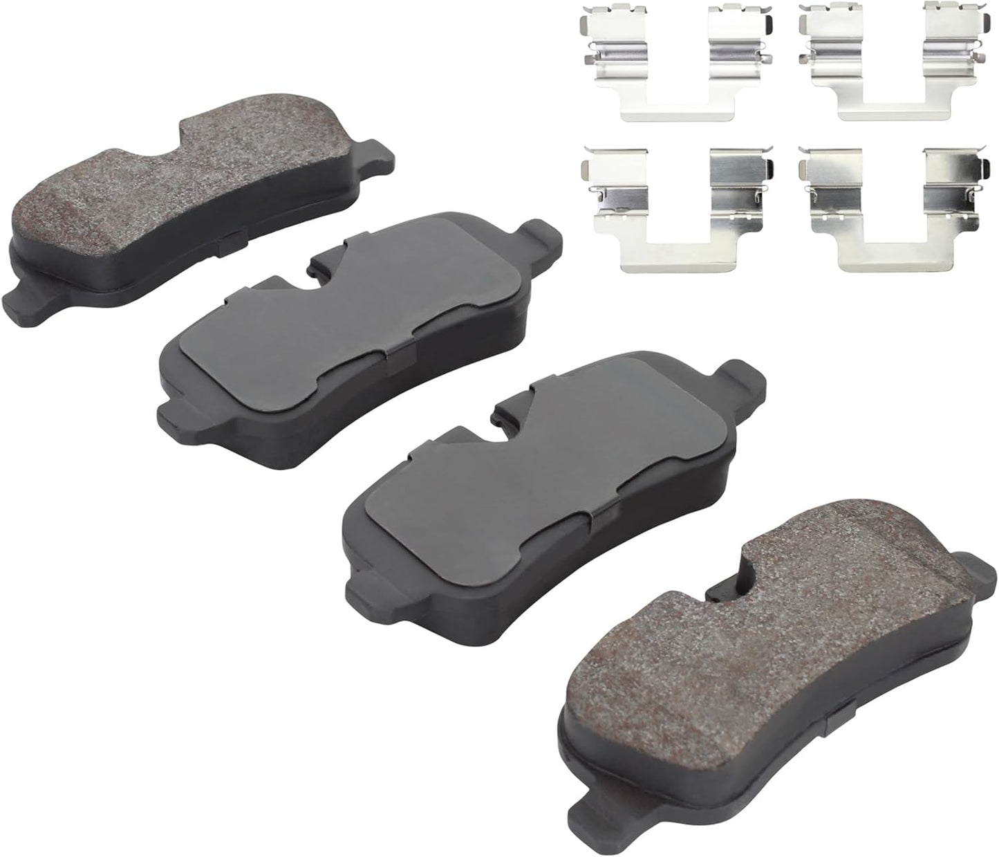 Premium Semi-Metallic Rear Brake Pads (1001-1099M) Replacement for Land Rover LR4 2016-2010, Range Rover 2011-2010, Range Rover Sport 2013-2010