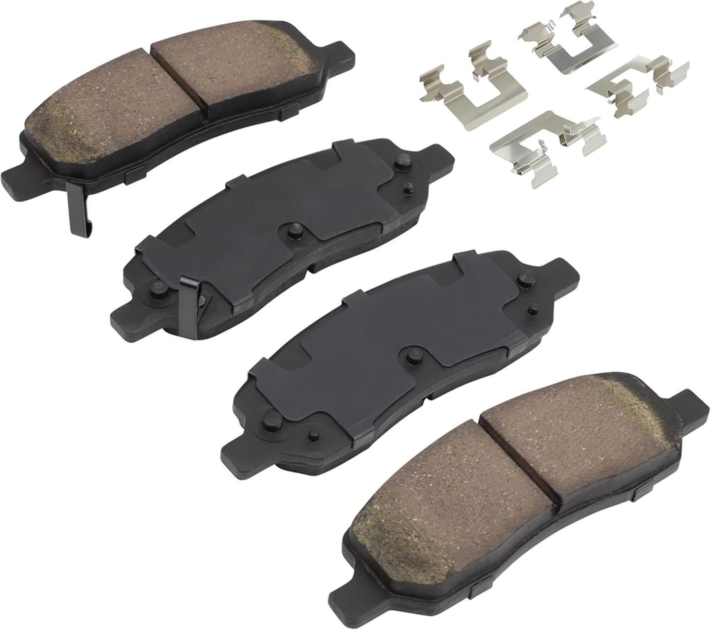 Premium Semi-Metallic Rear Brake Pads (1001-1172M) Compatible with Buick Lucerne 2006-2011, Cadillac DTS 2006-2011