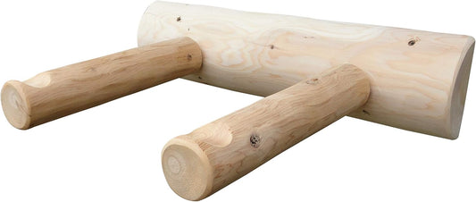 1-Place Wall-Mounted Bike Log Rack, Road Bike Wall Mount Hook, Bicycle Hangers for Garage Wall Racks, Bicycle Hooks for Hanging, Indoor Storage Garage Hooks for Bikes - Natural