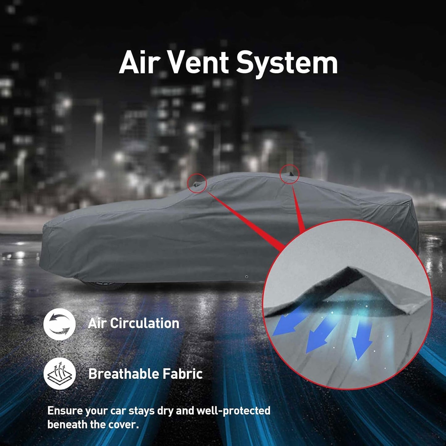 DaShield Ultimum Series Cadillac CT5-V 2020-2026 Sedan All Weather Protection Semi Custom Fit Dust, Sun, Snow, Rain Protection Indoor Outdoor