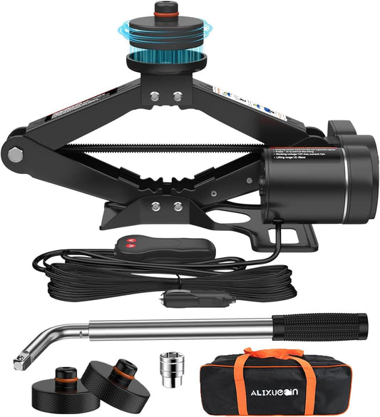 Electric Car Jack for Tesla Model Y Model 3/S/X, Portable 2 Ton 12V Electric Jack for Tesla Vehicles with Lug Wrench