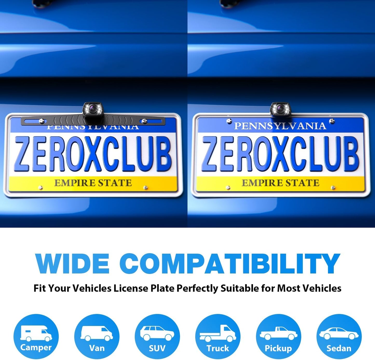 Wired Backup Camera Kit with 7" Monitor, HD 1080P Display for Car Truck/Pickup/SUV/Van/RV, Night Vision Rear View Camera IP69 Waterproof-B7