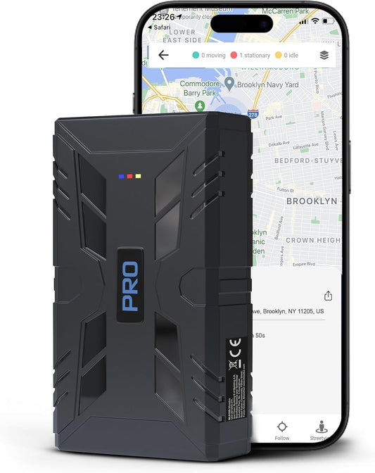 REWIRE SECURITY 104-Pro 4G Magnetic GPS Tracker for Vehicle | Easy Mount | Fits with Car, Truck, Van & Motorbike | Portable Live Tracking | Up to 2 Month Battery Life | Low Cost Subscription Plans