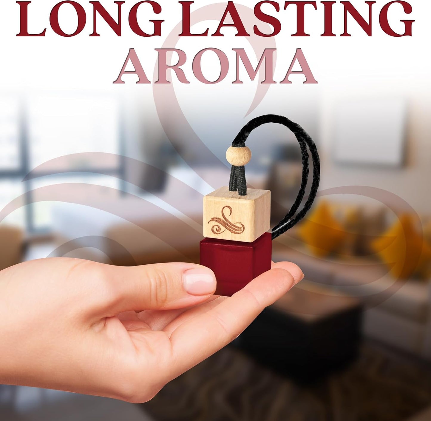 Carat Rouge Car Air Freshener for Women | Baccarat Rouge 540 Car Scents for Women | Car Fragrances - Carat Rouge by Perfa, Maroon