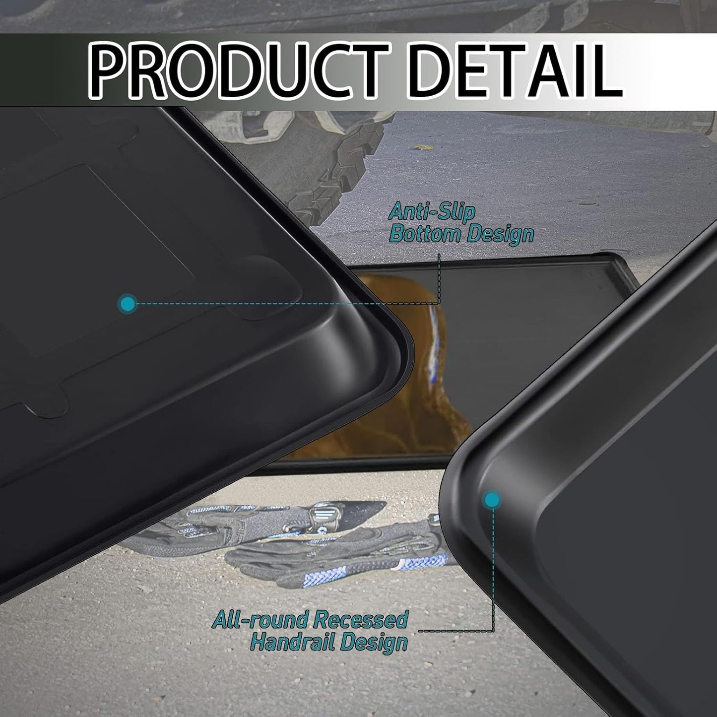 3Pcs Auto Oil Drip Pan Extra Large Oil Drip Pan for Under Car to Keep Garage Floor Show Room Driveway Safe and Clean(35.4 x 24 x 1.6 inch) (3PCS)