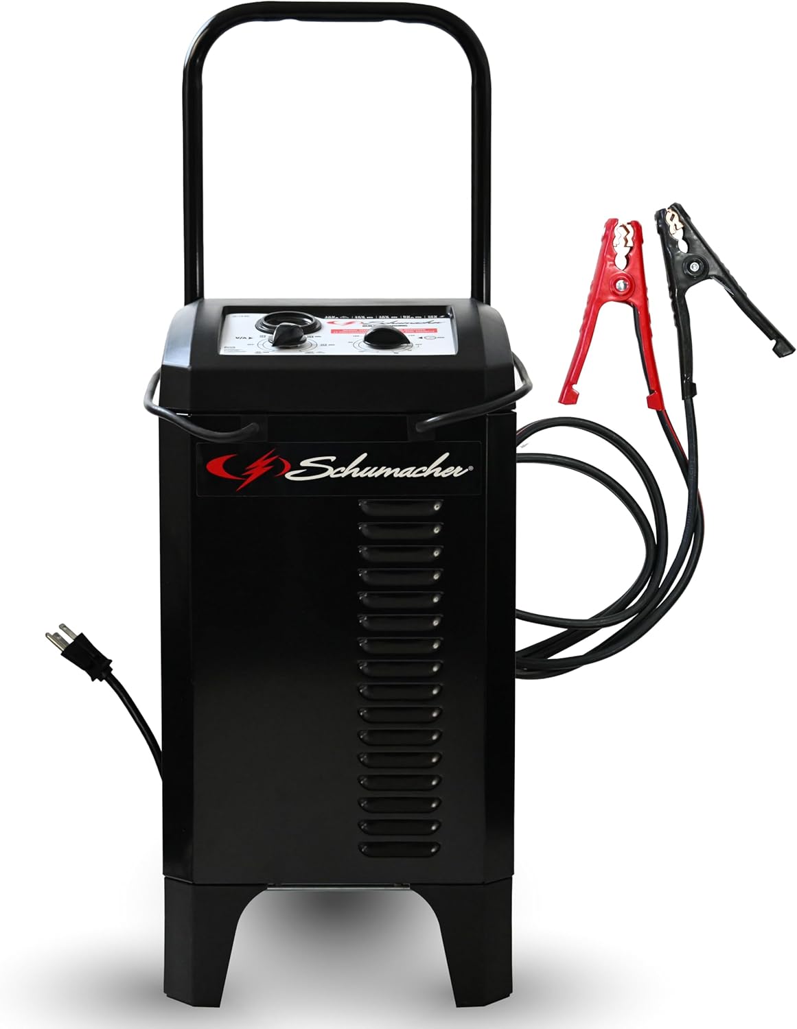 Schumacher Electric Manual Battery Charger & Engine Starter – 6V/12V 200A Heavy-Duty Auto Battery Charger with 40A Boost Mode, Color-Coded Clamps, 6-Foot Output Cables & Rugged Design SC1446