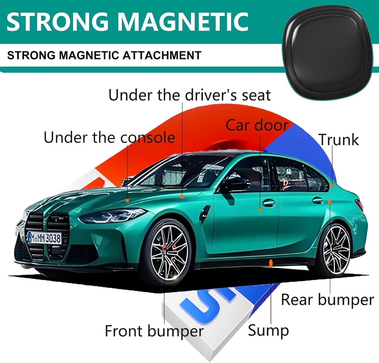 GPS Tracker for Vehicles,Mini Portable Magnetic Car GPS Tracking,Full Global Coverage Location GPS Tracker for Kids,Dogs,No Subscription Required/No Monthly Fee/No SIM Card Required