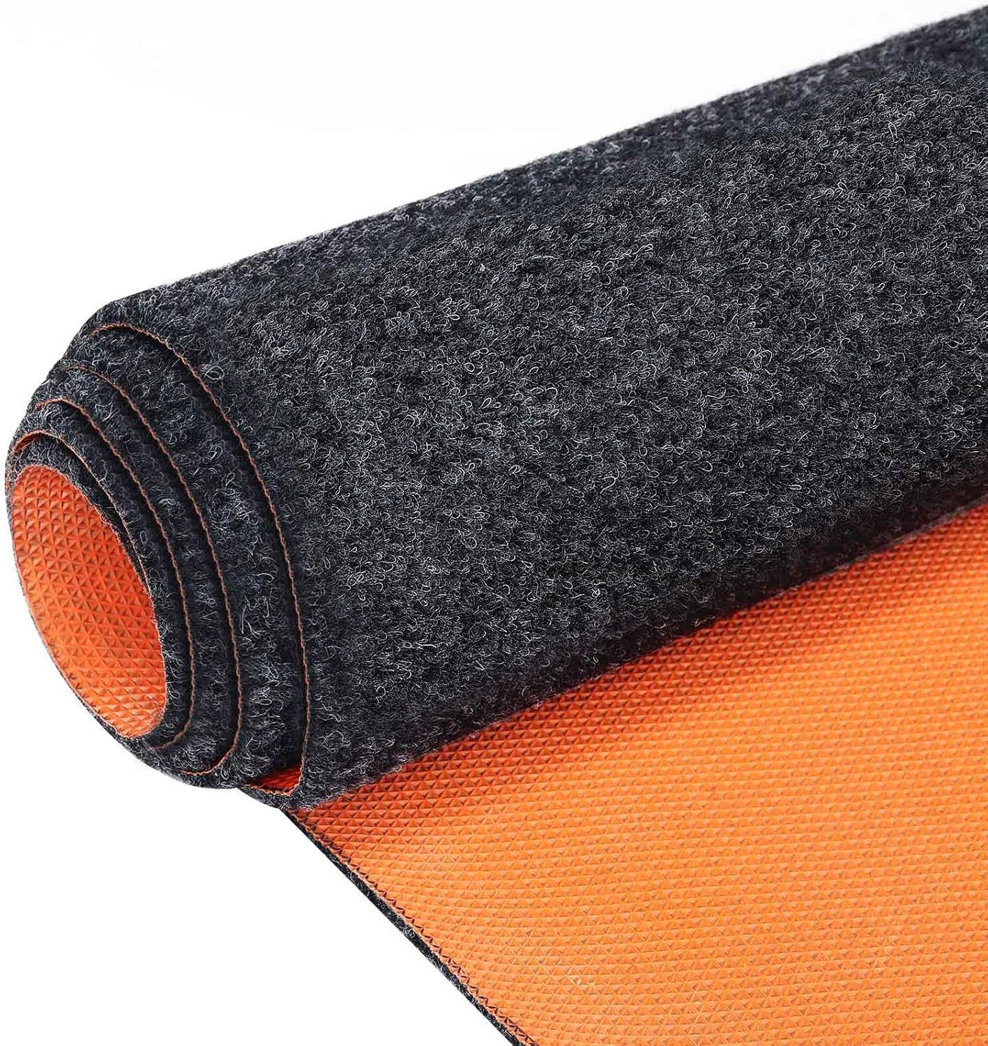 60" x 72" Heavy Duty Oil Spill Mat, Garage Floor Mat for Under Car, 1/4 Inch Thicked Waterproof Rubber Backing Mat Protect Floor, Reusable Oil Drip Leak Absorbent Pads