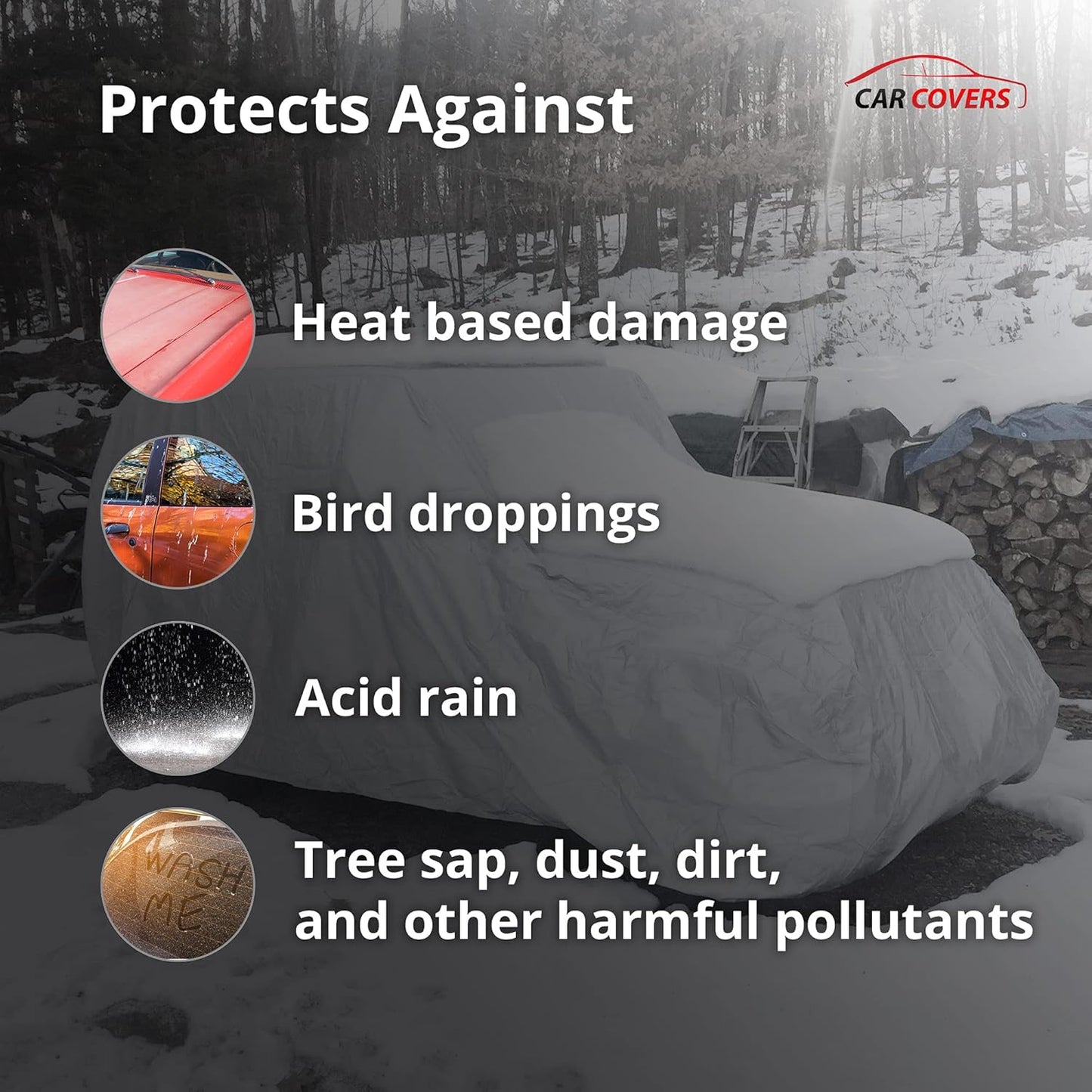 Car Covers Weatherproof Max Car Cover & Warranty Compatible with Porsche 1993-1998 911 (Type 993) – Outdoor Cover Theft Cable Lock Car Accessories Better Than Waterproof