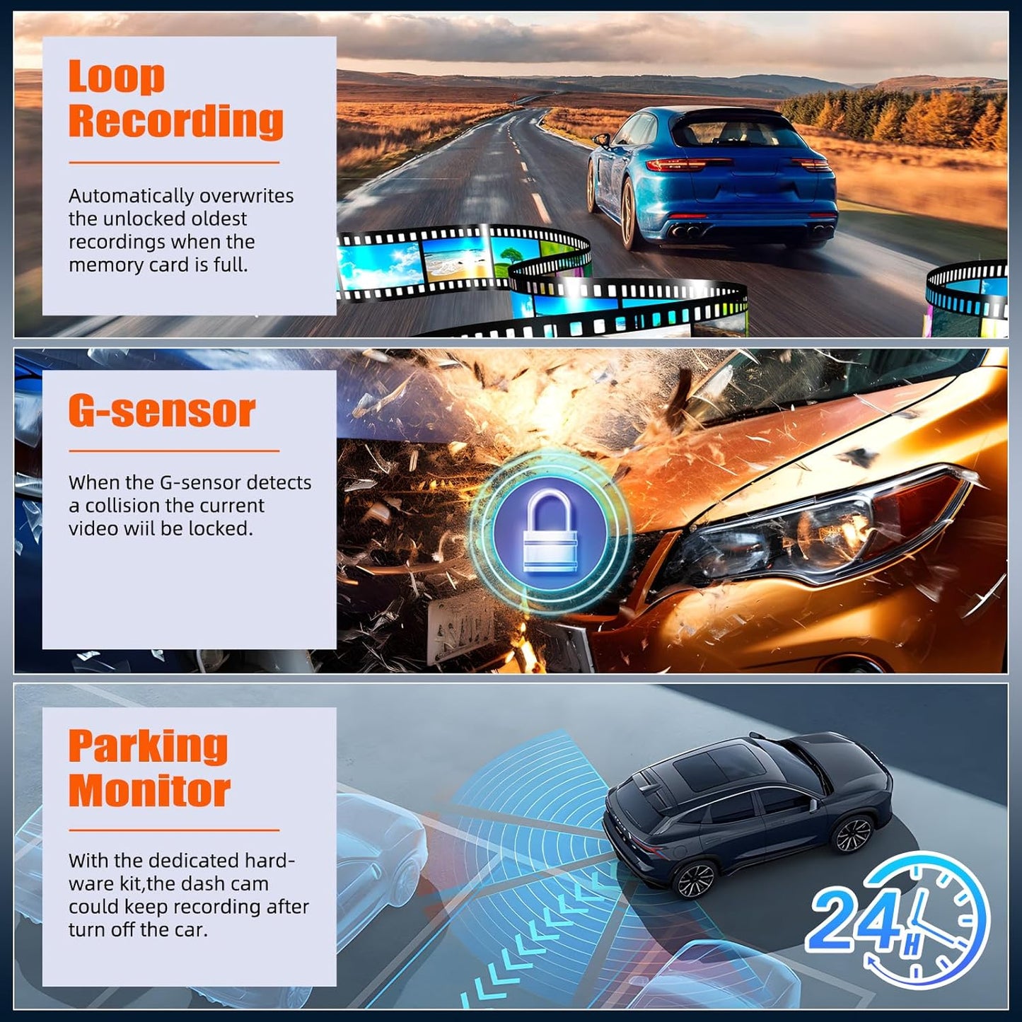 Mirror Dash Cam for Cars,4.5 Inch Rear View Mirror 1080P Front and Rear View Dual Cameras,Super Night Vision,Parking Assistance,24H Parking Monitor,Waterproof Backup Camera