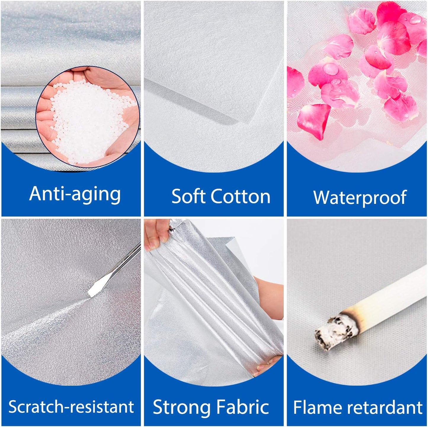 KouKou 6 Layers SUV Car Cover Waterproof All Weather, Outdoor Rain UV Dust Protection, Universal Fit for Jeep Compass, Renegade, Ford Escape, Mazda CX3,CX30, BMW X1, etc.(up to 181 inches)