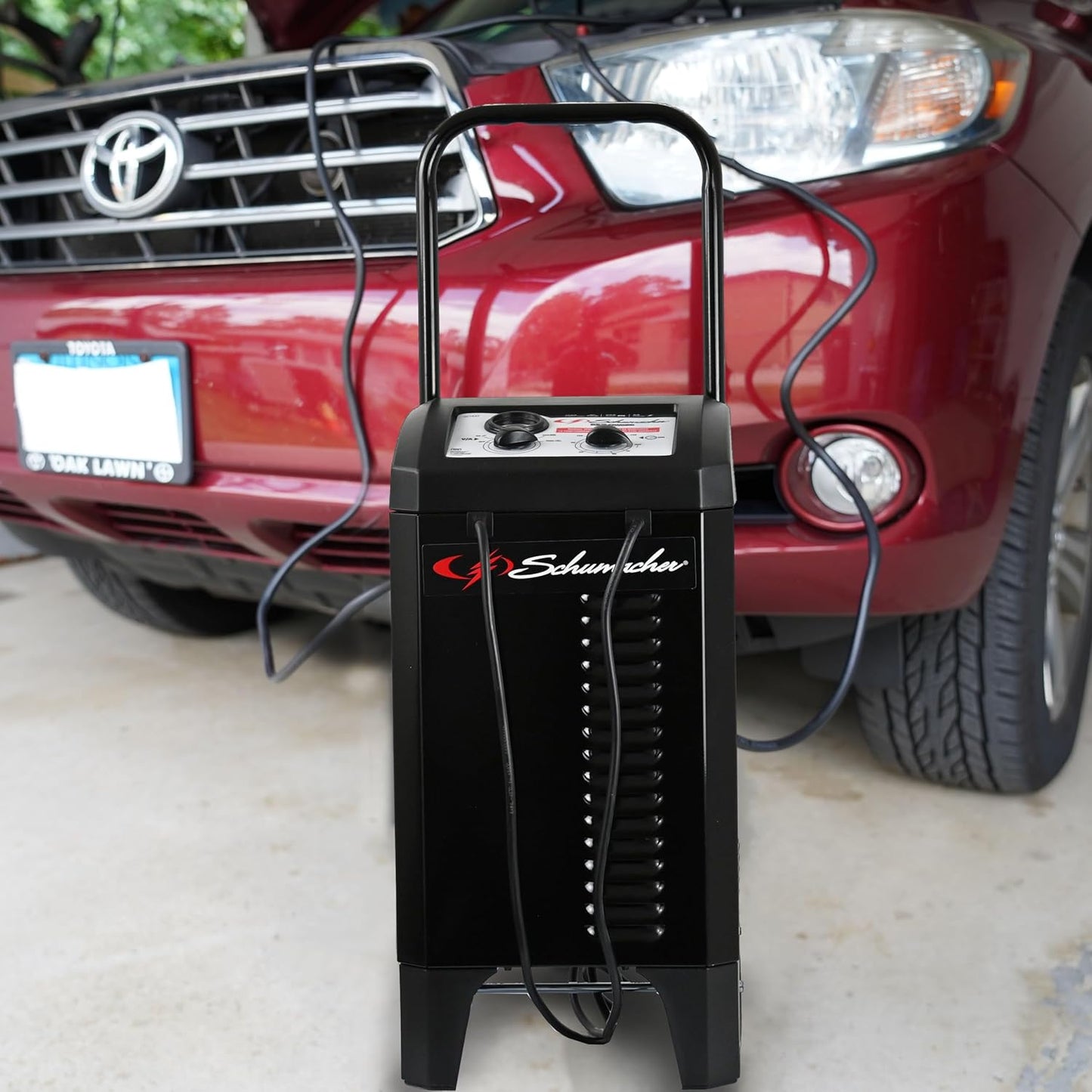 Schumacher Electric Manual Battery Charger & Engine Starter – 6V/12V 200A Heavy-Duty Auto Battery Charger with 40A Boost Mode, Color-Coded Clamps, 6-Foot Output Cables & Rugged Design SC1446