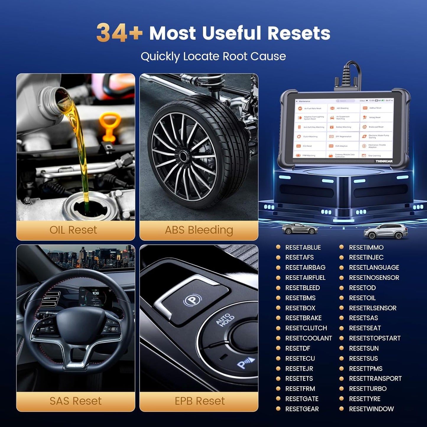 THINKCAR THINKSCAN 689 OBD2 Scanner, Bidirectional Scan Tool with Lifetime Free Update, 34+ Reset, 3000+ Active Test, ECU Coding, PMI, All System Diagnostic Scanner for Cars, CANFD & DOIP, FCA SGW