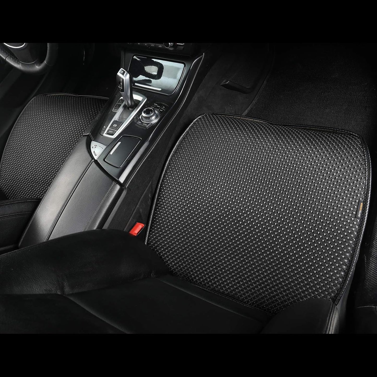 Auto Newer Breathable Universal Four Seasons Car Seat Covers, Luxury Include Front Car Seat Protector and RearCar Seat Cushion,Compatible with 95% Vehicles Fit for Cars Truck SUV (Black,3PCS)