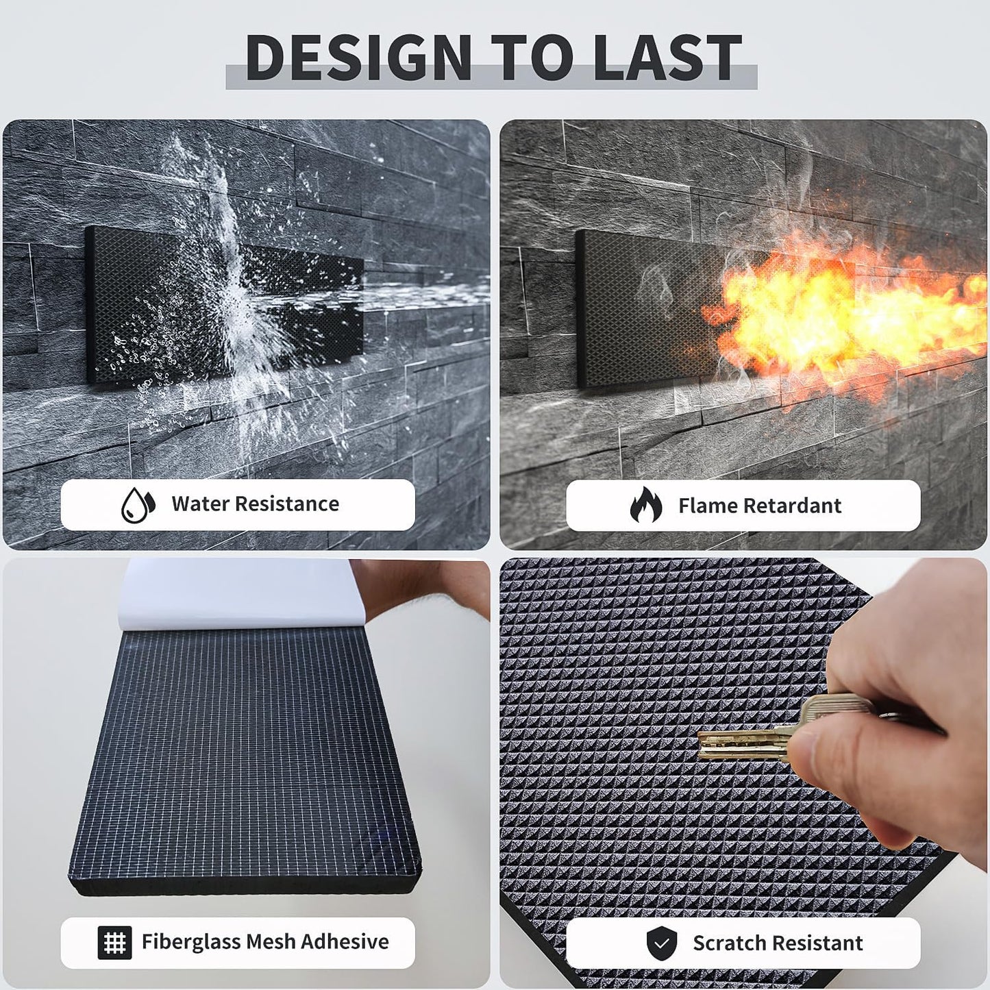 GWP02S Garage Wall Protector Car Door Protectors, Garage Accessories, Parking Stopper for Garage, Tool-Free, Designed in Germany (4-Pack Black)