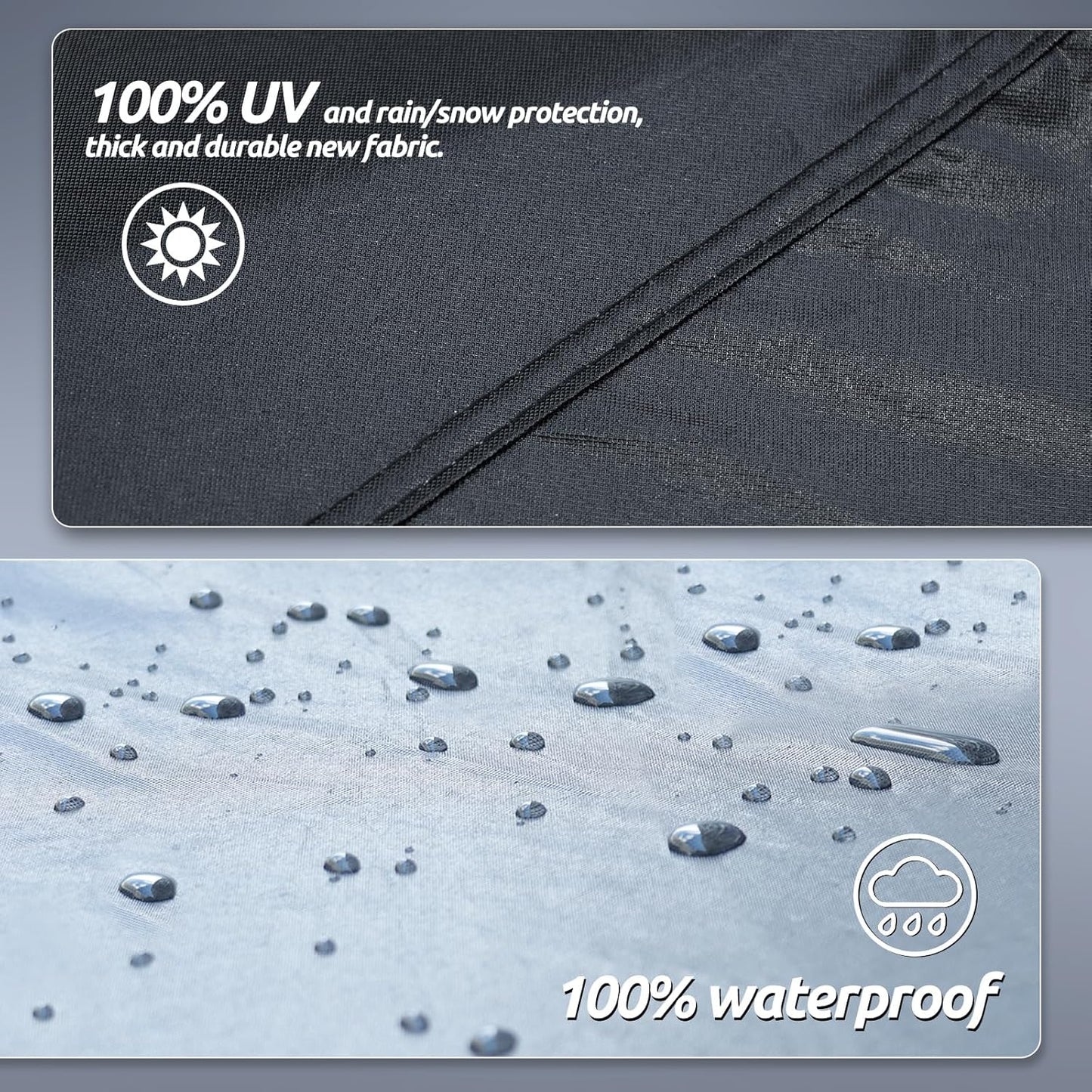 Migaven 6 Layers Car Cover Custom Fit for Corvette C4 C5 C6 C7 C8 1980–2023, Waterproof Full Exterior Cover with Door Zipper (Not Include Mirror Pocket)