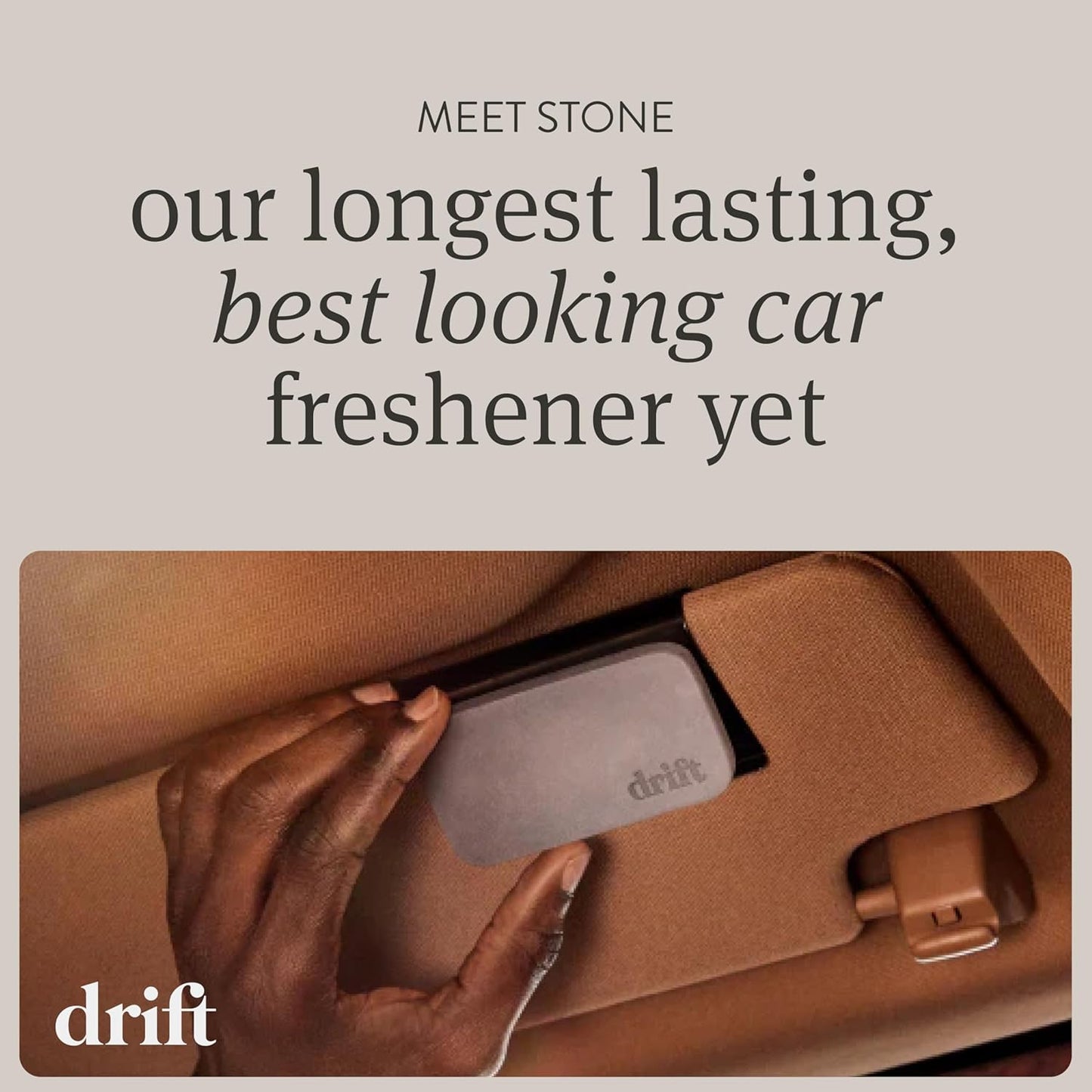 Drift Car Air Freshener - Stone Air Freshener Starter Set - Car Odor Eliminator - Pine Scent