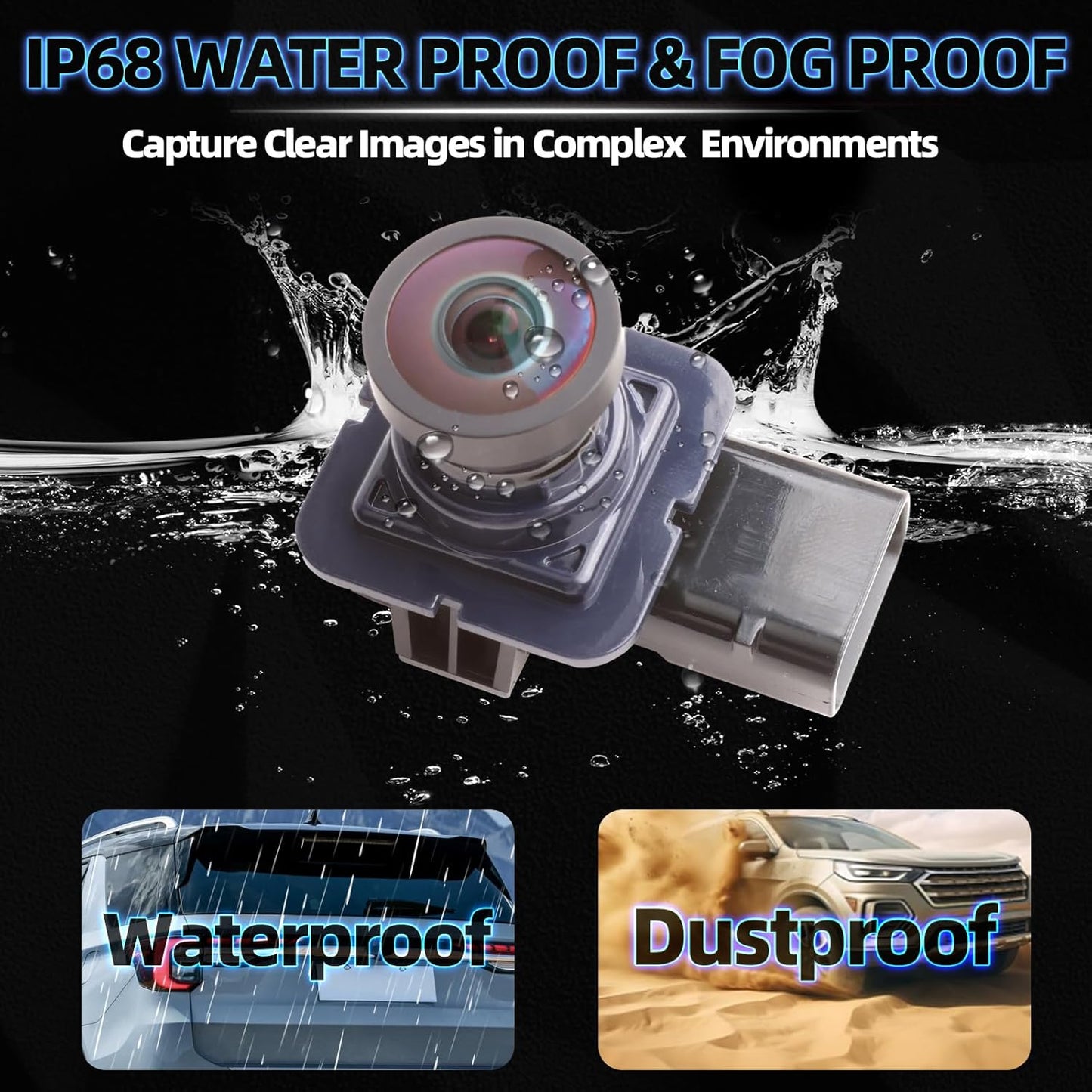 MITZONE Rear View Backup Camera for Car Compatible with 2013-2016 Ford Fusion Lincoln MKZ Parking Asist Camera 1080P HD 170° Wide-Angle DS7T-19G490-DD DS7T19G490DB ES7Z-19G490-A