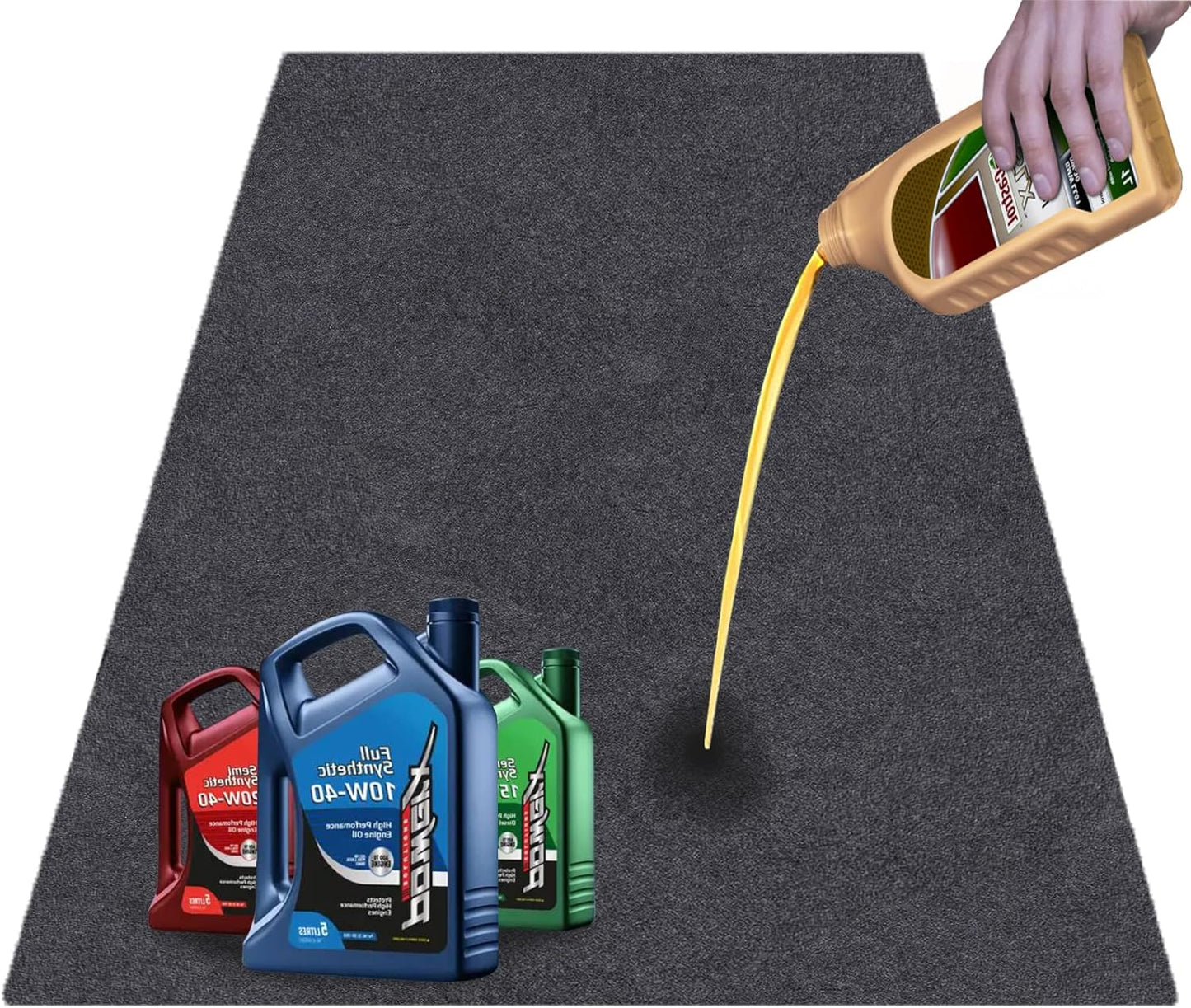 Garage Floor Matting 36X60 Inches Oil Absorbent Garage Mat for Under Car Waterproof Backing Layer Protects Floor from Spills, Drips, Splashes and Stains Oil Drip Pan