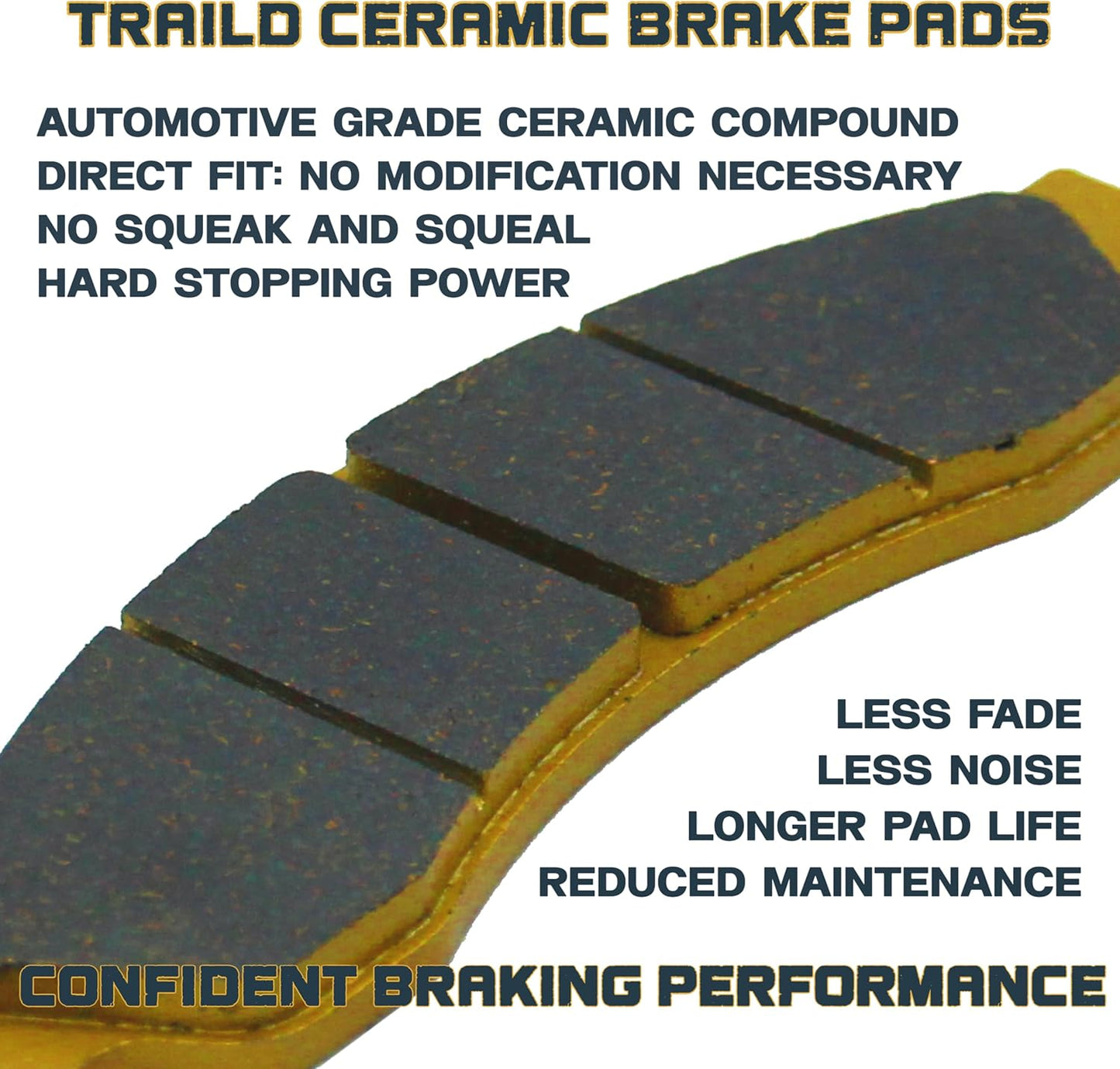 Kawasaki KRX/KRX4 1000 2020-2025 Ceramic Brake Pad Set Front & Rear (OE Size)