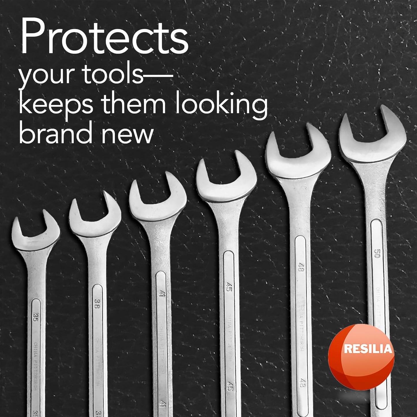 RESILIA Work Bench Mat - 24" X 96", Scratch-Resistant PVC Mats - Protect Your Workbench, Table, or Tool Station from Painting, Woodworking, Crafting, Building, & More, Black, Made in The USA