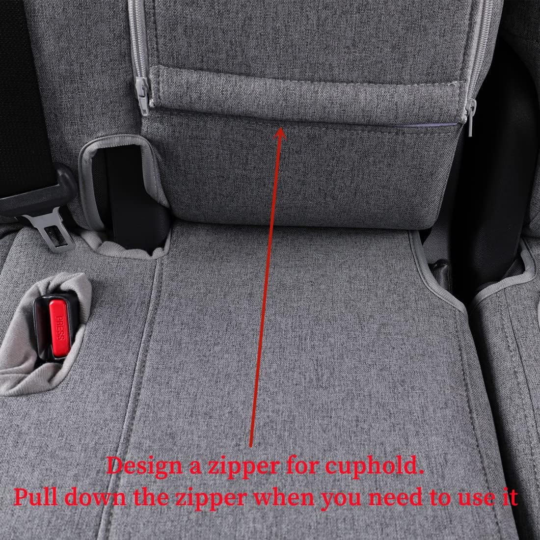 coverdream Camry Seat Covers Custom Fit for 2022 2023 2024 Toyota Camry L, LE,XLE,Full Coverage Polyester Car Seat Protector (Full Set,Gray)