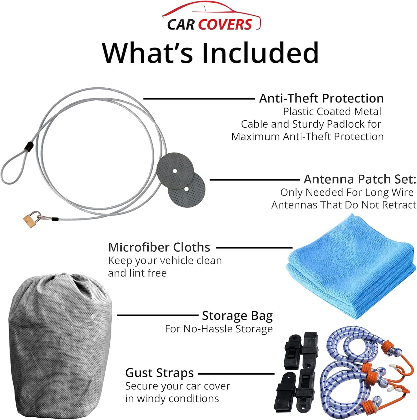 Car Covers Weatherproof Max Truck Cover & Warranty Compatible with Ford 2021-2024 F-150 Raptor Crew Cab~5.5– Outdoor Cover, Prevents Theft with Cable Lock