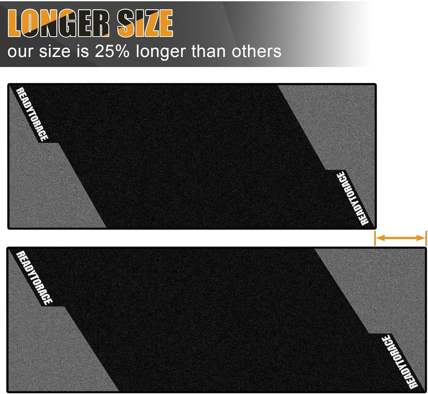 31x98IN Motorcycle Mat Compatible with Indian, Harley, Honda, Yamaha, BMW, Ducati, Suzuki, Kawasaki, Garage Floor Mat, Oil Absorbent Pad, TPR Backing Layer, Anti-Slip Washable Parking Mats