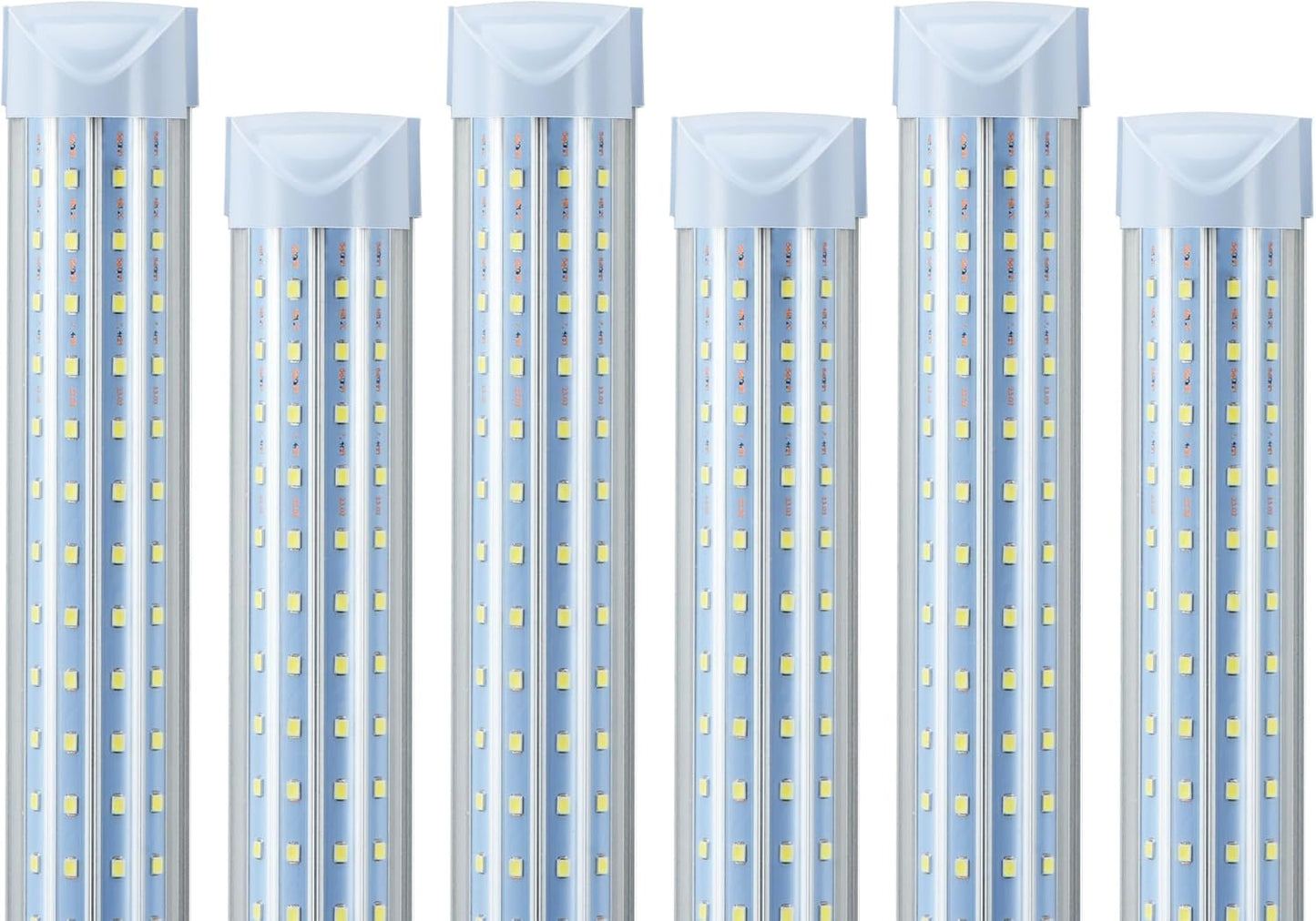 T8 LED Shop Lights 4FT Garage Light, 6 Pack 60W 9600LM 6000K Daylight Work Lights Ceiling LED, Linkable, Plug & Play, Energy-Saving for Warehouse Basement Room(V8)