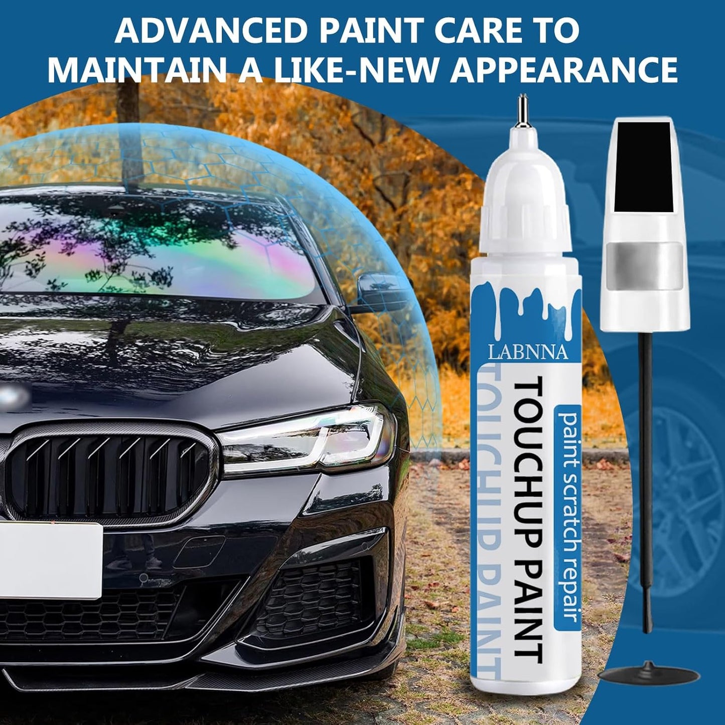 Sterling Gray Metallic(GXD/WA130H) Touch Up Paint for Chevrolet-Exact Match 2 in 1 touchup Paint Pen for Chips and Nicks Repair Car Paint Scratch Repair Kit