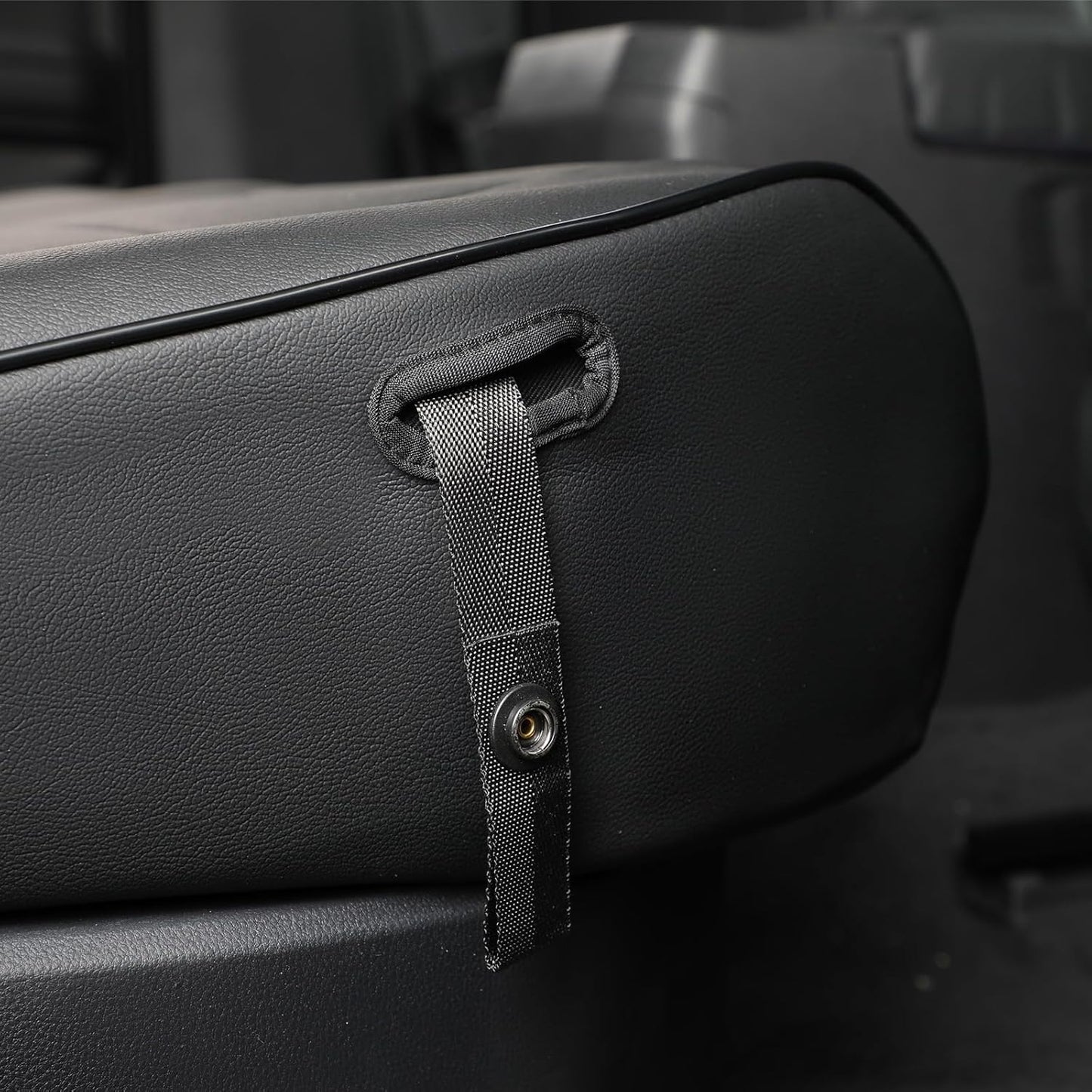 EKR Custom Fit Tacoma Car Seat Covers for Select Toyota Tacoma (Petrol) 2024 2025 Double cab SR,SR5,TRD Sport,TRD Off-Road,Limited -Full Set,Leather(Black)