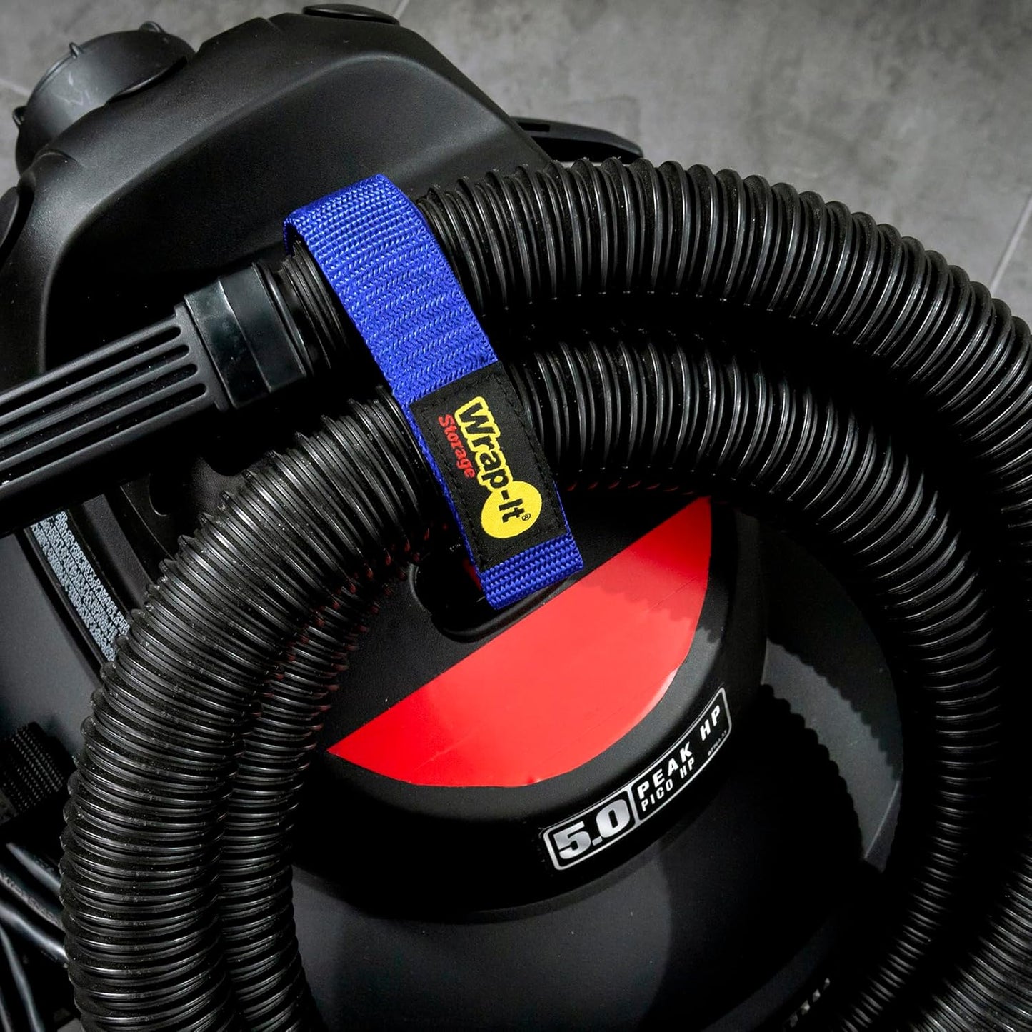 Quick-Straps by Wrap-It Storage - 18" (8-Pack) Blue - Hook and Loop Hose and Cable Organizers