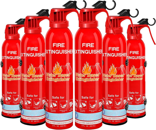 Fire Extinguisher for Home, Car, Kitchen, Vehicle, Boat, Garage, Portable A, B, C, K Class Fire Extinguishers with Mount, Emergency Survival Extinguisher, Easy Access, Versatile Fire Protection