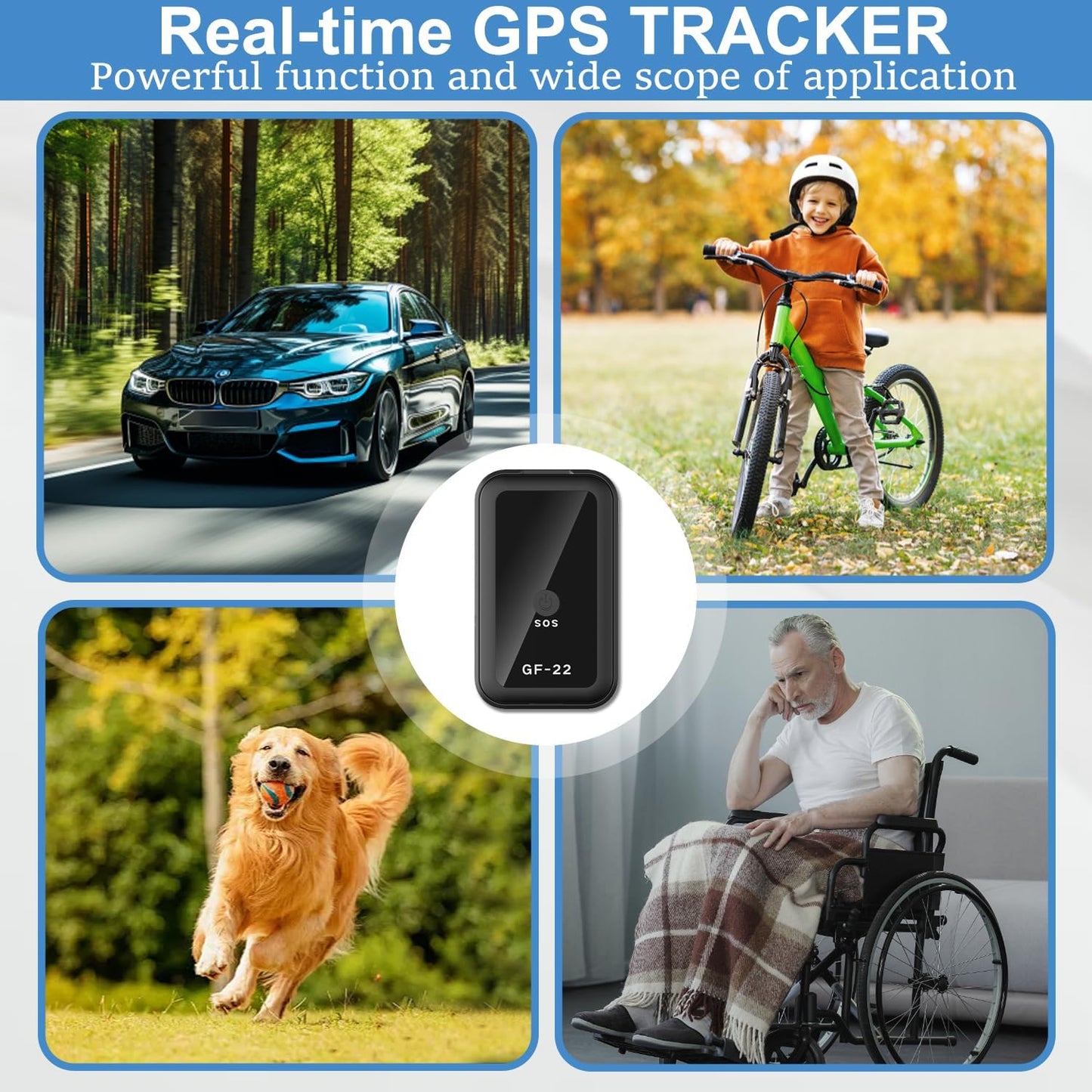2025 New Model GPS Tracker for Vehicles, GPS Strong Magnetic Car Anti-Lost Tracker, No Subscription,GPS Tracker Locator Real Time, Anti-Theft Mini GPS Tracking Device with Free App