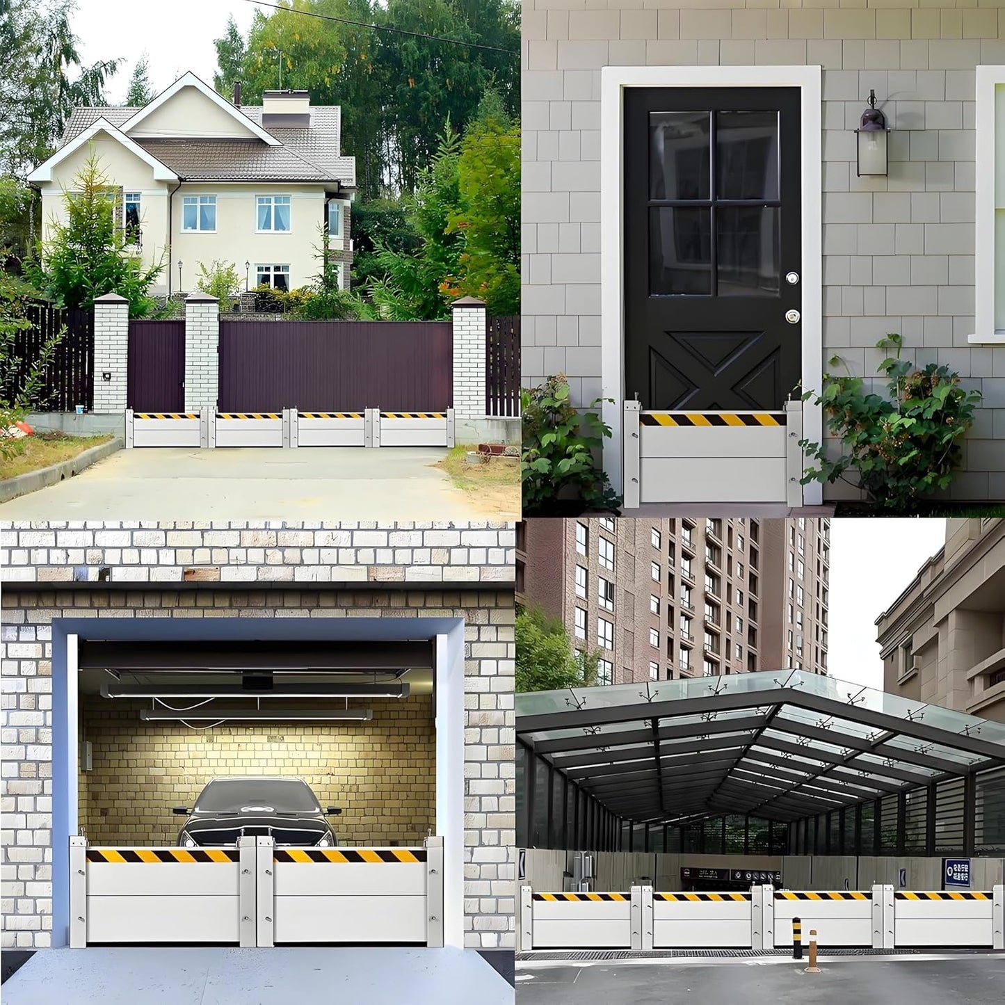 Flood Barriers for Home Exterior,Aluminum Alloy Outdoor Garage Doors Water Barriers for Flooding(H47.2Inch,L10FT)